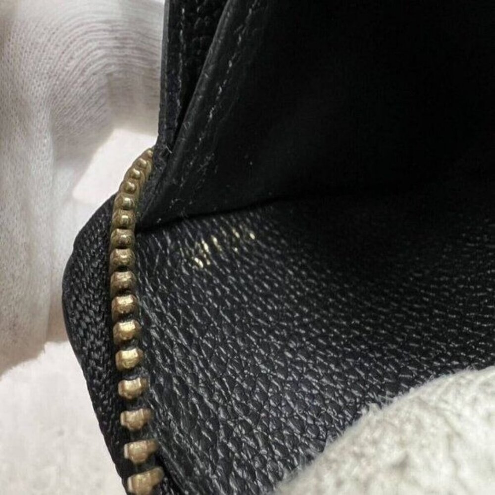 Authentic Louis Vuitton Monogram Empreinte Leather Zippy Long Wallet Black LV - Picture 10 of 10